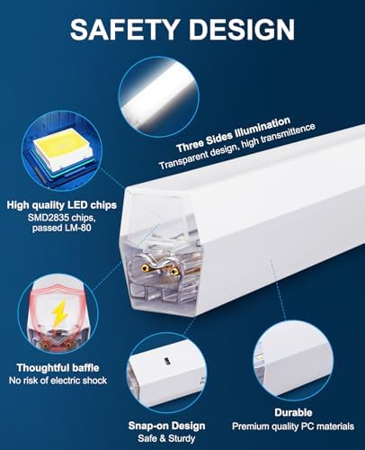 Hexagon Garage Lights: Hexagon led Gym Lights 50000LM DIY LED Shop Light - Image 5