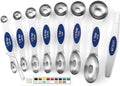 Spring Chef 8 Magnetic Measuring Spoons Set for Baking & Cooking, Sapphire by SpringChef