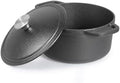 Commercial Chef 3.4-Qt. Dutch Oven with Lid, Cast Iron, CHCI340 by CommercialChef