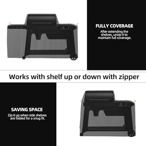 Pellet Grill Cover for Traeger Woodridge Pro & Elite Smoker, Cover Only - Image 6
