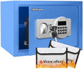 Voncabay Money Safe Box for Home with Digital Keypad, 0.8 Cu. Ft., Blue by Voncabay