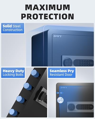 DAYI Safe Box, 2.0 Cu. Ft. Home Safes with Fireproof Bag for Valuables Docs - Image 2