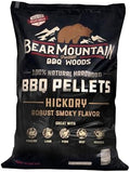 Bear Mountain All Natural Wood Pellets for Smoker, Grill & BBQ, 20 Lbs, Hickory by BearMountainBBQ