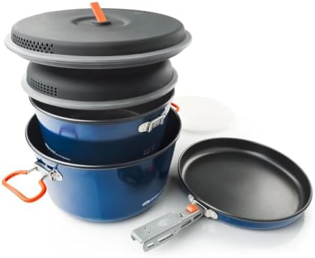 GSI Outdoors Bugaboo Ceramic Base Camper Cookset, Ceramic, Small to Large by GSIOutdoors