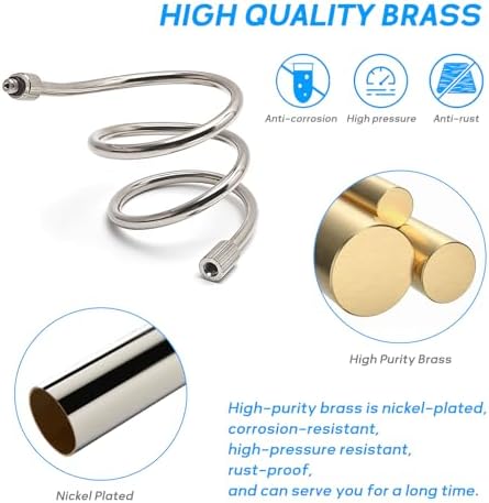 10Pack 19.5Inch Flexible Nozzle Extension Brass Mist Rod for Misting System - Image 2