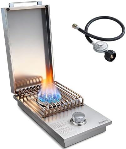 Built-in Side Burner for Outdoor Kitchen, Propane & Natural Gas, 304 SS by Unknown