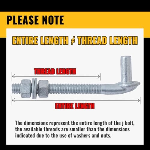 VIVIDA J Bolt Gate Hinge, 5/8" X 12" Gate Bolt Post Hinge, 4-Pack - Image 3