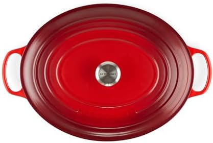 Le Creuset Enameled Cast Iron Oval Dutch Oven, 15.5 qt., Cerise - Image 2
