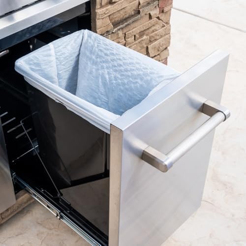 SPIRE Stainless Steel Built-in Roll-Out Trash Can, 10 Gallon Trash Bin, Perfect for Outdoor Island Kitchens, BBQs, Grilling & Cooking, 480-0002 - Image 5