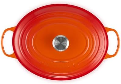 Le Creuset Enameled Cast Iron Oval Dutch Oven, 8 qt., Flame - Image 2