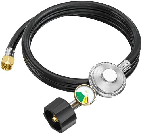 CALPOSE 6 Feet Propane Hose with Regulator & Gauge by EmpoweringYourEnergyNeeds