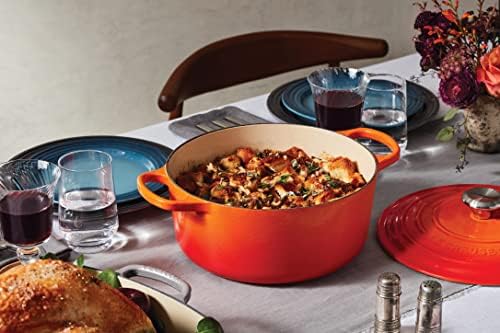 Le Creuset Enameled Cast Iron Round Dutch Oven, 9 qt., Flame - Image 5