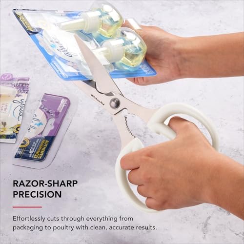 KitchenAid Multipurpose Shear Set, Versatile Scissors with Nutcracker, Bottle Opener, Ergonomic Handles with Protective Blade Covers, 2-Piece - Image 4