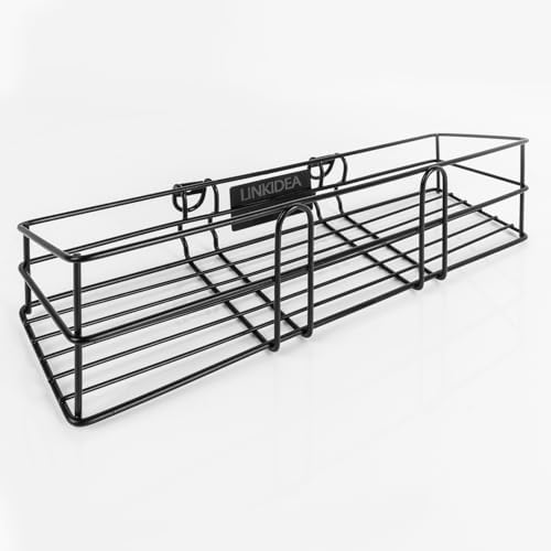 Linkidea BBQ Grill Spice Rack, Stainless Steel Clip-On Seasoning Holder for Charcoal Grills, No-Drill Grill Side Shelf Organizer for Sauces & Tools, Outdoor Cooking Accessory - Image 4
