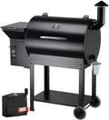 Z GRILLS 2026 Upgrade 8-in-1 BBQ Pellet Grill & Smoker, 697 sq in Cooking Area, PID Auto Temperature Control, 28 lbs Hopper Capacity, Outdoor Grill, Black (Grill Cover Included) by ZGRILLS