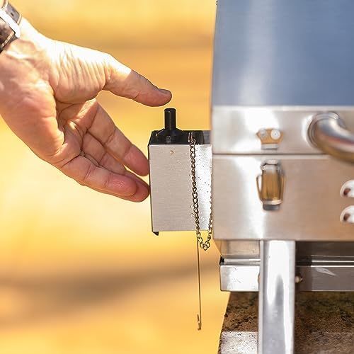 Masterbuilt Portable Propane Gas Grill with Folding Legs, Chrome-Coated Warming Rack and 288 Cooking Square Inches in Stainless Steel, Model MB20030819 - Image 4