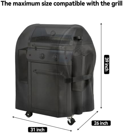 Grill Cover 31 inch BBQ Gas Grill Cover for Outdoor Grill - Image 2