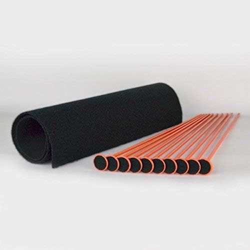 Gun Storage Solutions Rifle Rods Starter Kit with Shelf Liner Gun Organizer System Store More Guns Easy Access for Safety with Nylon Woven Loop Fabric by GunStorageSolutions