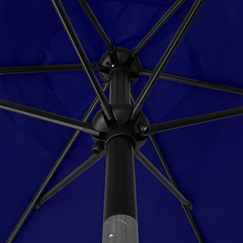 Sunnyglade 7.5' Patio Umbrella Outdoor Table Umbrella Tilt Crank Navy Blue - Image 4