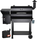 Z GRILLS ZPG-7002B Newly Upgrade Wood Pellet Grill & Smoker, 8 in 1 BBQ Grill Auto Temperature Controls, inch Cooking Area, 700 sq in Black by ZGRILLS