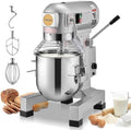 VEVOR Commercial Food Mixer 10Qt, Commercial Mixer with 3 Adjustable Speeds, 550W Dough Mixer,Commercial Stand Mixer with Stainless Steel Bowl by VEVOR