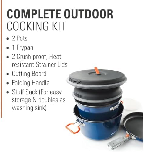 GSI Outdoors Bugaboo Ceramic Base Camper Cookset, Ceramic, Small to Large - Image 4