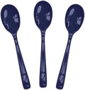 SietDESEO 25 PCS Navy Blue Plastic Spoons Disposable Utensils Heavy Duty Navy Blue Spoons Disposable Cutlery for Birthday Wedding Baby Shower Bridal Shower Plastic Silverware by SietDESEO
