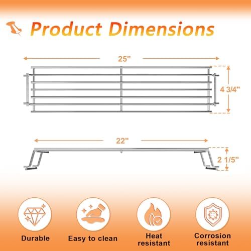 7641 Warming Rack for Weber Spirit II/I 300/Spirit 400/Genesis 1000-5500 - Image 4