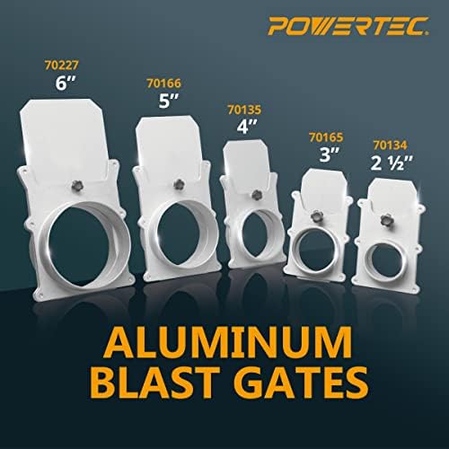 POWERTEC 70165-P2E Aluminum Blast Gate, 3" - 2PK - Image 6