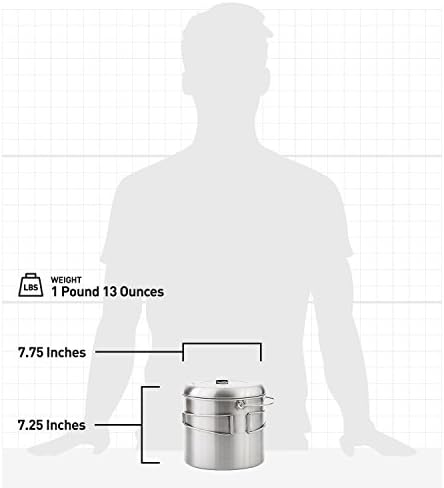 Solo Stove Pot 4000 Stainless Steel Camping Pot for Outdoor Campfire Great Cookware Equipment for Backpacking Kitchen Bushcraft Survival Gear and Cooking - Image 3