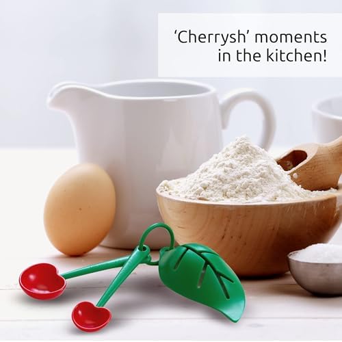 OTOTO Measuring Cups Set - Teaspoons for Dry & Liquid Ingredients, BPA-free & Dishwasher Safe, Funny Gifts, Baking Accessories, Unique Kitchen Gadgets (Mon Cherry) - Image 7
