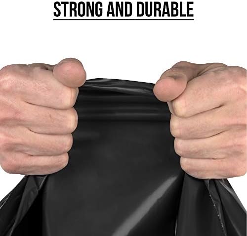 AmazonCommercial 23 Gallon SlimJim Trash Bags for Rubbermaid Receptacles, 1.1 Mil, Black, 150 Count (Pack of 4) - Image 3