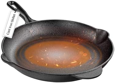 Granitestone 12 Inch Cast Iron Skillets, Pre-Seasoned Cast Iron Pans for Cooking, Nonstick Cast Iron Frying Pan, Cast Iron Skillet for Indoor & Outdoor Use, Cast Iron Pan, Non-Toxic, Oven Safe by Granitestone+