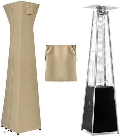 OutdoorLines Waterproof Patio Heater Covers with Zipper and Storage Bag, by OutdoorLines
