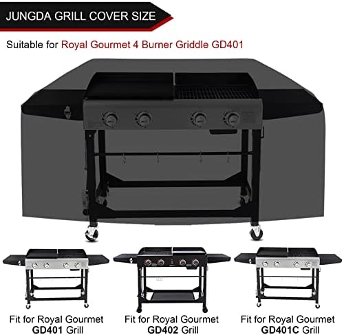 Grill Cover for GD401C GD402 4-Burner Gas Grill Griddle Combo - Image 3