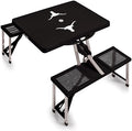 PICNIC TIME NCAA North Carolina Tar Heels Folding Picnic Table - Camping Table - Outdoor Table with Umbrella Hole by PicnicTimeFamilyofBrands