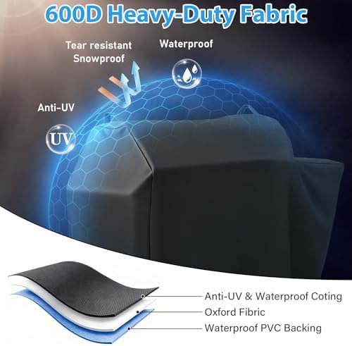 Utheer Grill Cover for Rec teq RT-590, Deck Boss 590/800/900 & RT-700 - Image 6