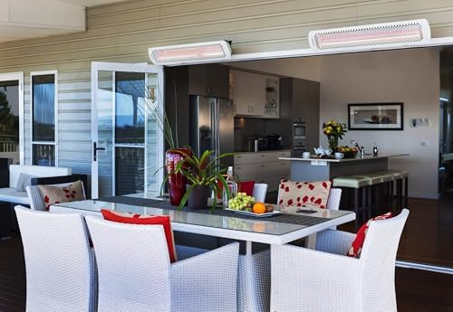 Bromic Tungsten Smart Heat 6000W Electric Patio Heater – Dual Element Infrared, 220V-240V, White Finish – BH0420013 - Image 4