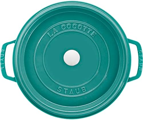 Staub 7-Qt Dutch Oven, Serves up to 8 People, Oven Safe to 500°F Turquoise - Image 4