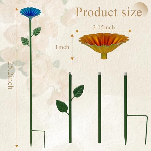 8 Pack Bee Watering Station, Bee Bath for Garden Outdoor Yard Decor - Image 2