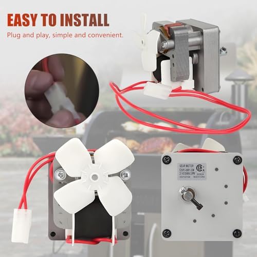 2.0 RPM Auger Motor Replacement Parts, Compatible with Traeger, Pit Boss, and Camp Chef, Wood Pellet Grill Smokers, Universal Barbecue Auger Motor Replacement 120V 60Hz 2 Pole - Image 6