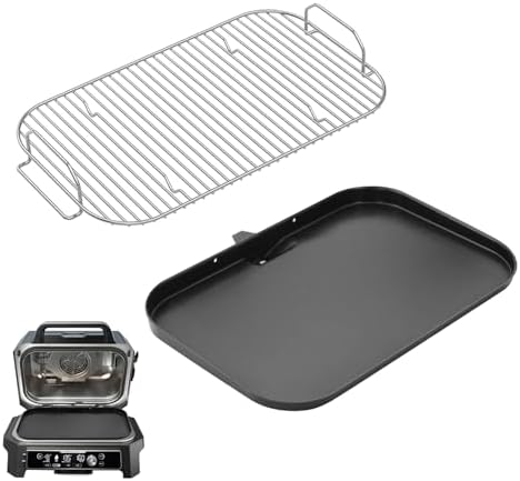 Griddle Pan with Grill Roast Stand for Ninja Woodfire OG800 OG900 Series by BMMXBI