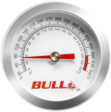 2.5" BBQ Grill Thermometer Replacement for Most Bull Grills Parts, Outdoor Grill Small Temperature Gauge for Bull Grill Accessories by Outspark