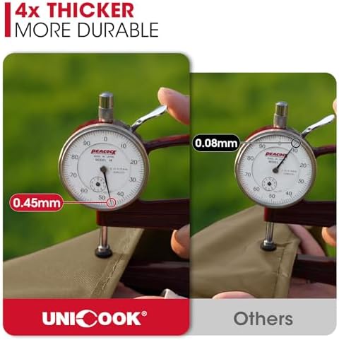 Unicook Grill Cover Heavy Duty Waterproof UV Proof, 65 Inch, Neutral Taupe - Image 4