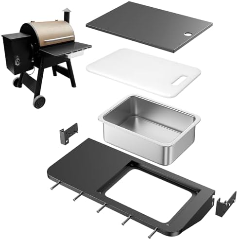 Utheer Upgraded Folding Front Shelf for Traeger Pro 22/575, Ironwood 650 by Utheer