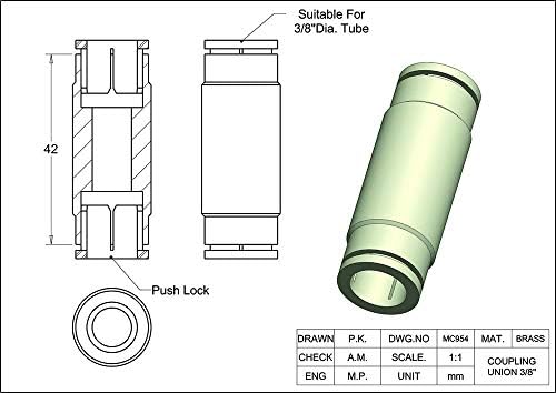 Misting Fittings (3/8 Coupling Union-Pack of 5) - Image 2