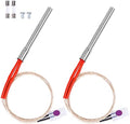 2 Pack Hot Rod Ignitor Kit for Traeger, Pit Boss & Camp Chef Pellet Grills by QuliMetal