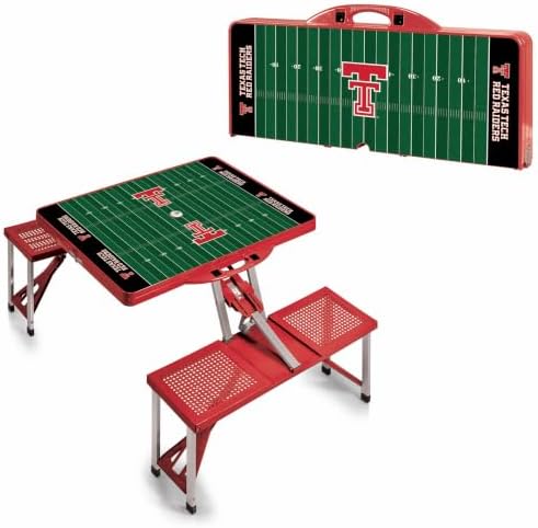 PICNIC TIME NCAA North Carolina Tar Heels Folding Picnic Table - Camping Table - Outdoor Table with Umbrella Hole - Image 6