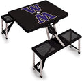 PICNIC TIME NCAA North Carolina Tar Heels Folding Picnic Table - Camping Table - Outdoor Table with Umbrella Hole by PicnicTimeFamilyofBrands