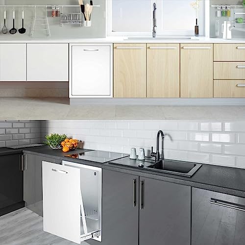 Outdoor Kitchen Drawers, Box Frame Style Flush Mount BBQ Drawer w/Stainless Steel Handle, BBQ Island Drawers For Patio Grill Station,Trash Drawer - Image 2